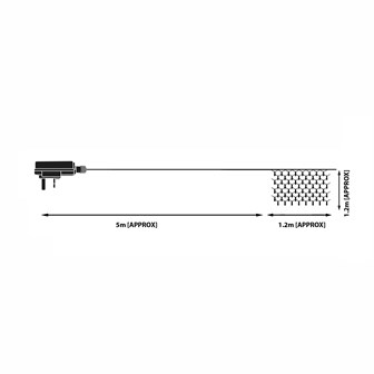 108 LED Net Static Light - Multi Coloured