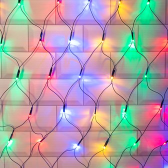 108 LED Net Static Light - Multi Coloured