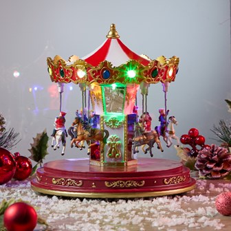 Musical LED Revolving  Up and Down Carousel
