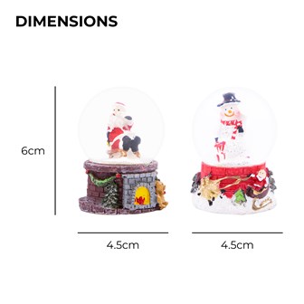 Christmas Snowglobe -2 Assorted Designs