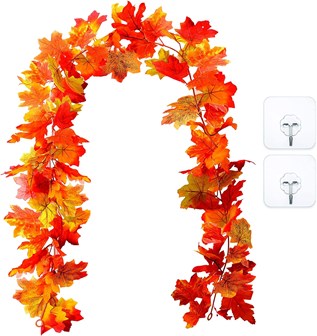 2.3M 40 LED Autumn Leaf Garland String Light