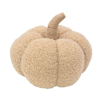 9" Pumpkin Decor - Beige