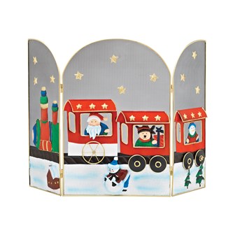 63cm Santa/Snowman Train Fire Guard