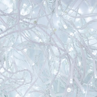2000 LED Icicle Chaser Lights - White