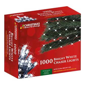 1000 LED White Chaser Lights