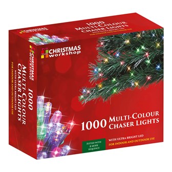 1000 LED Multi-Coloured Chaser Lights