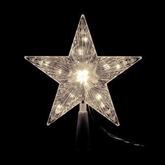 18cm Warm White LED Star Tree Topper