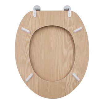 Light Oak Effect Toilet Seat