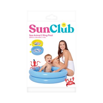 Sun Club Sea Animal 2 Ring Pool - Yellow
