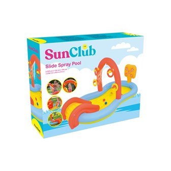 Sun Club 2.2M Slide Play Pool with Water Spray