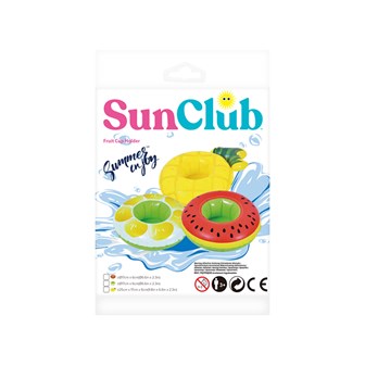 Sun Club Inflatable Fruit Design Cup Holder - Asst