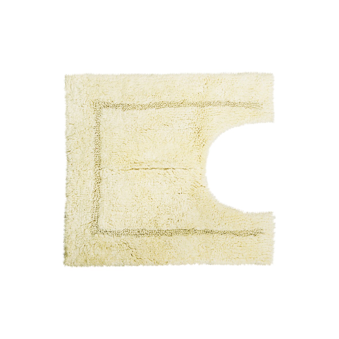 2 Piece Bath Mat Set Cream