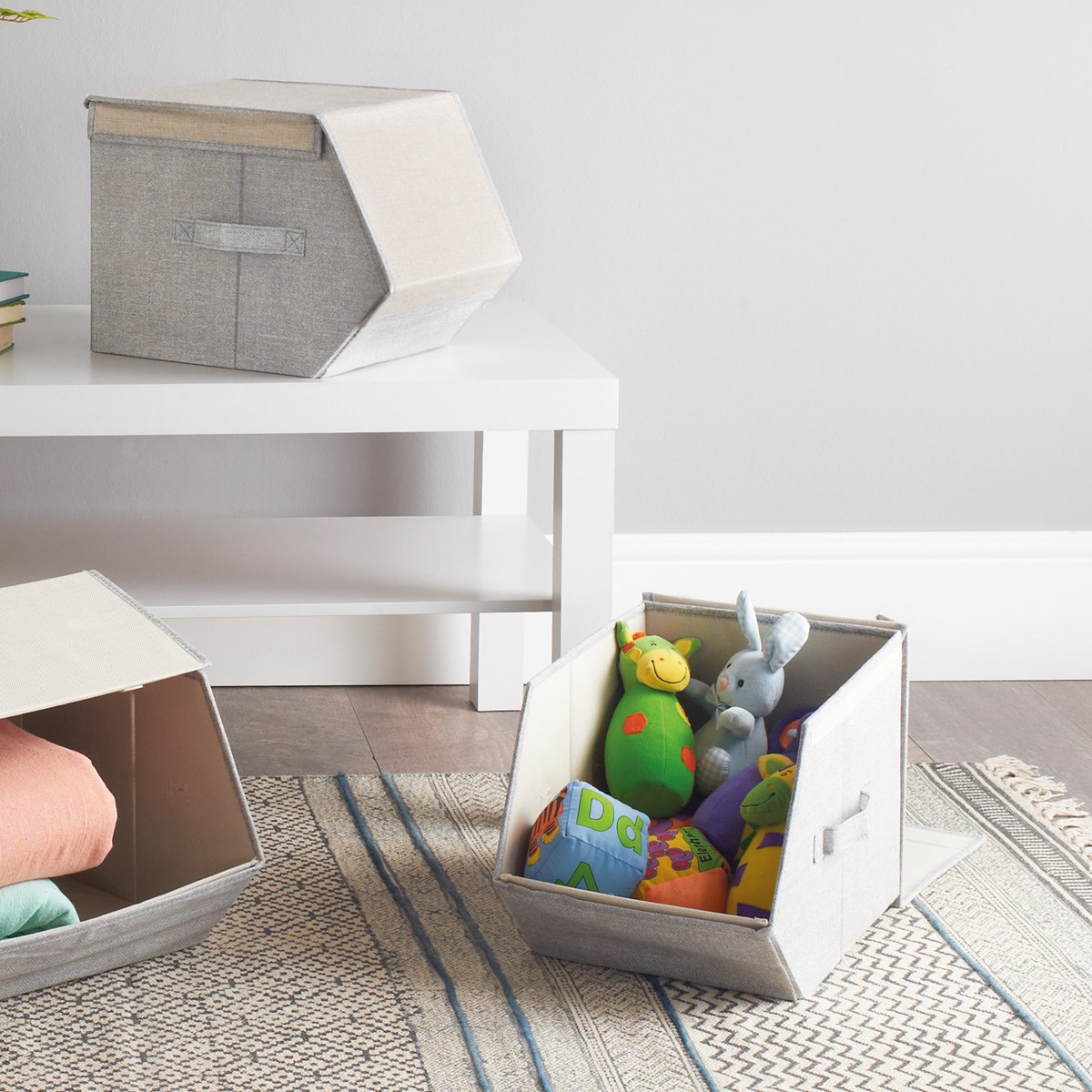 2 pack Small Storage Box Cream