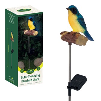 Solar Tweeting Bluebird Light Solar Tweeting Bluebird Light