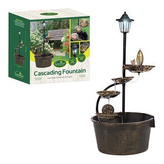Cascading Fountain With 4 Lotus Leaves Cascading Fountain With 4 Lotus Leaves