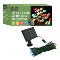 100 LED Solar String Lights - Multicolour