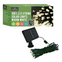 100 LED Solar String Lights - Warm White