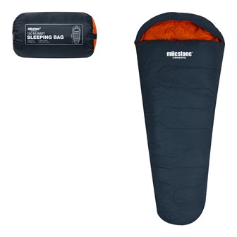 Mummy Sleeping Bag - Single - 2 Seasons - Charcoal