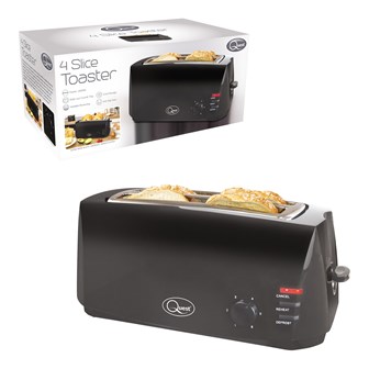4 Slice Cool Touch Toaster - Black 4 Slice Cool Touch Toaster - Black