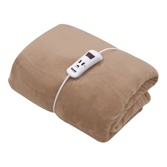 Bauer Luxury Soft Touch Heated Throw Beige 120x160 Bauer Luxury Soft Touch Heated Throw Beige 120x160