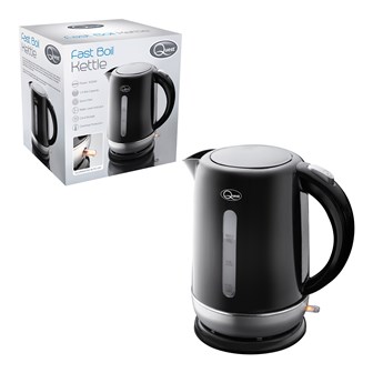 1.5L Fast Boil Kettle Black and Silver 1.5L Fast Boil Kettle Black and Silver