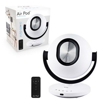 Air Pod Bladeless Fan in White by Tors+Olsson Air Pod Bladeless Fan in White by Tors+Olsson