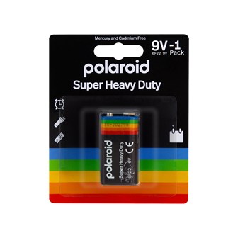 1pc 9v Polaroid Heavy Duty Battery