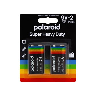 2Pk 9v Polaroid Heavy Duty Battery 2Pk 9v Polaroid Heavy Duty Battery