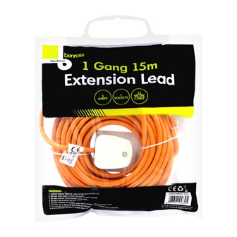 1 Way 15M Extension Lead - 5A 1 Way 15M Extension Lead - 5A