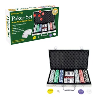 300PC Poker Set In Aluminium Case - 11.5g Chips 300PC Poker Set In Aluminium Case - 11.5g Chips