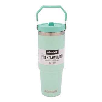 30oz Insulated Travel Mug with Flip Straw - Green 30oz Insulated Travel Mug with Flip Straw - Green