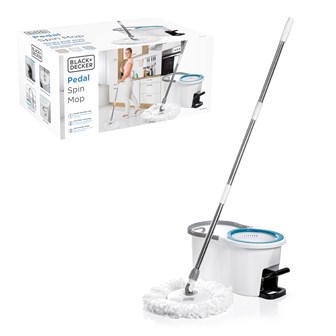 B+D Pedal Foot Spin Mop & Bucket