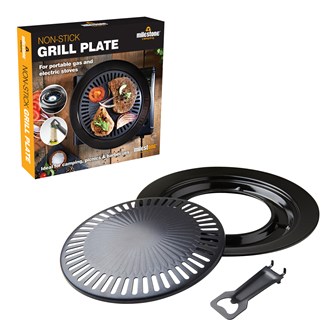 Non-Stick Grill Plate - Portable & Electric Stoves Non-Stick Grill Plate - Portable & Electric Stoves