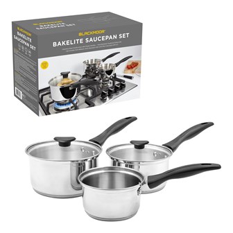 Blackmoor Stainless Steel 5pc Saucepan Set Blackmoor Stainless Steel 5pc Saucepan Set