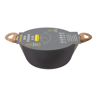 Blackmoor 24cm Wooden Handle Stockpot Blackmoor 24cm Wooden Handle Stockpot