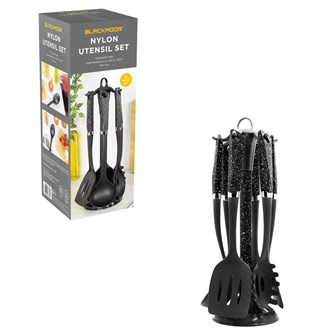 Blackmoor 6 piece Utensil Set - Black