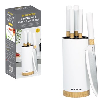 Blackmoor Nordic Orb Knife Block - White Blackmoor Nordic Orb Knife Block - White