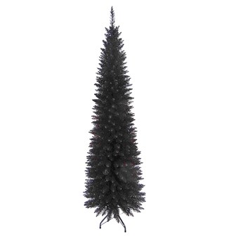 6ft Black Slim Line Christmas Tree 6ft Black Slim Line Christmas Tree