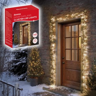 440LED Cluster Bright Door Garland Light - W.White 440LED Cluster Bright Door Garland Light - W.White