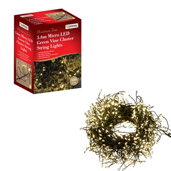 8M 680 Micro LED Green Cluster String Lights-WW 8M 680 Micro LED Green Cluster String Lights-WW