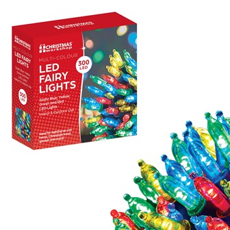 300 Shadeless Multi Colour LED Fairy Lights 300 Shadeless Multi Colour LED Fairy Lights