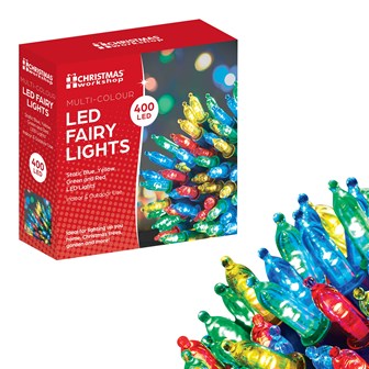 400 Shadeless Multi Colour LED Fairy Lights 400 Shadeless Multi Colour LED Fairy Lights