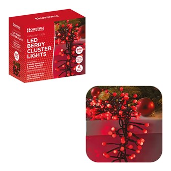 600 Berry Cluster Lights - Red 600 Berry Cluster Lights - Red