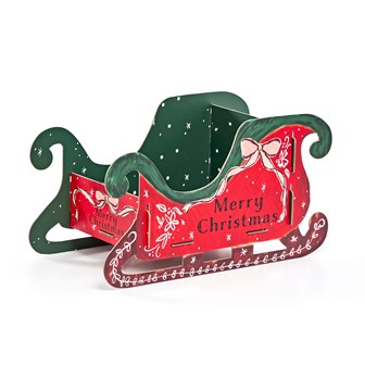 Christmas Sleigh Cardboard Gift Holder