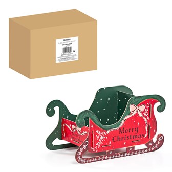 Christmas Sleigh Cardboard Gift Holder Christmas Sleigh Cardboard Gift Holder