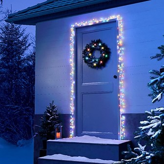 440LED Super Brights Door Garland Light-Multi-Col