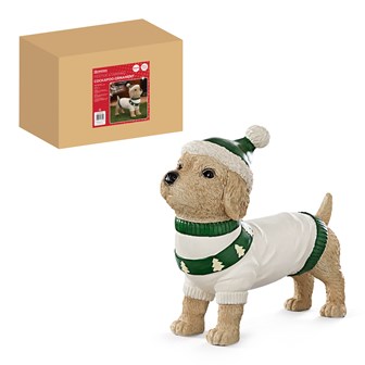 Dog in Christmas Jumper Ornament 30cm - Teddy dog Dog in Christmas Jumper Ornament 30cm - Teddy dog