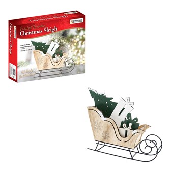 Christmas Wooden Sled Ornament Christmas Wooden Sled Ornament