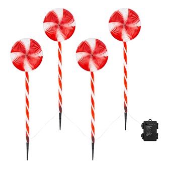 Set of 4 - Lollipop Path Lights - 8 functions Set of 4 - Lollipop Path Lights - 8 functions
