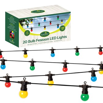 20 Connectable Bulb String Light - Multi Colour 20 Connectable Bulb String Light - Multi Colour